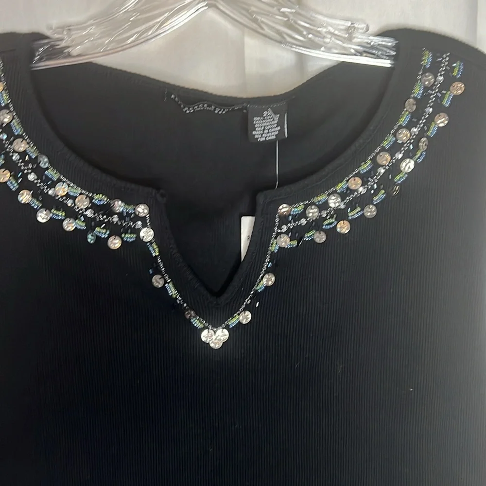 Reference Point Embellished Tank Top - Picture 2 of 5
